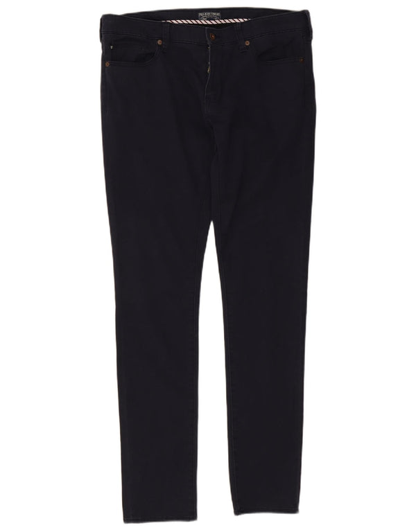 Polo Ralph Lauren Calça feminina casual skinny W32 L32 algodão azul marinho