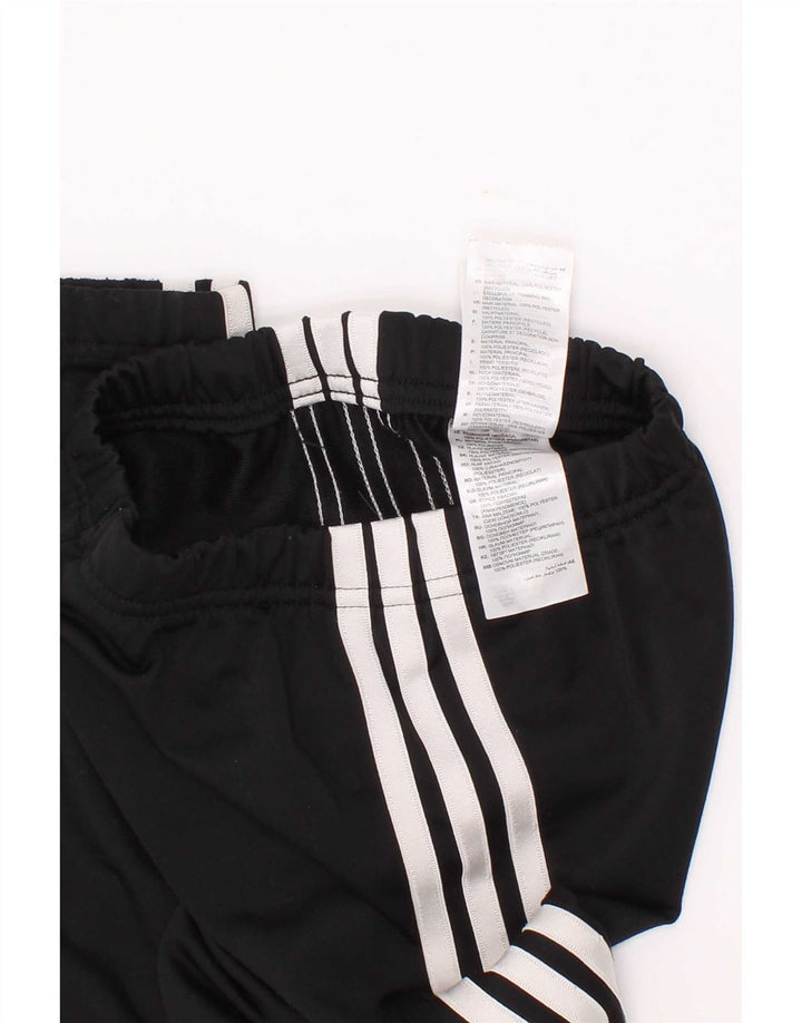Adidas meninos calças de treino joggers 5-6 anos preto poliéster
