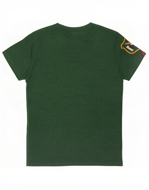 Superdry Mens Graphic T-Shirt Top Medium Green Cotton