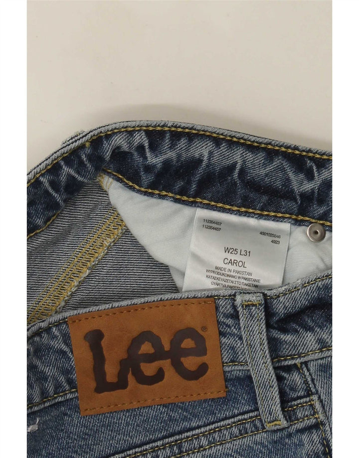 Lee Womens Carol Slim Jeans W25 L27 Algodão Azul