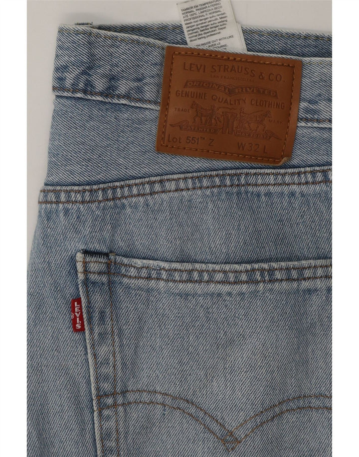 Levi's Masculino 551 Straight Jeans W32 L27 Azul Algodão