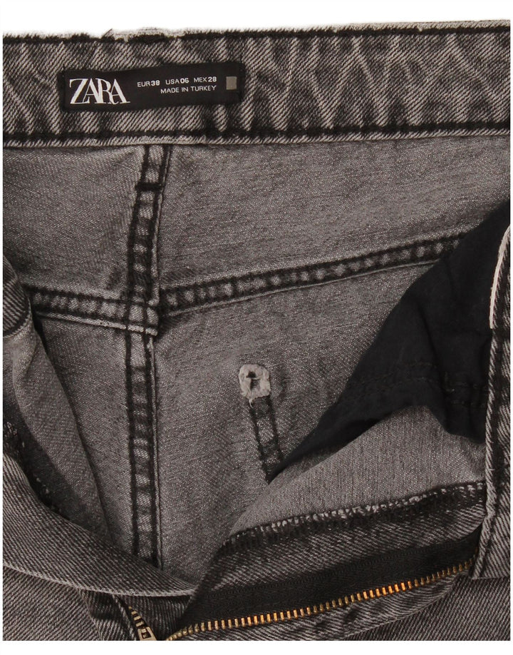 Zara Jeans Slim Feminino EU 38 Pequeno W28 L28 Cinza