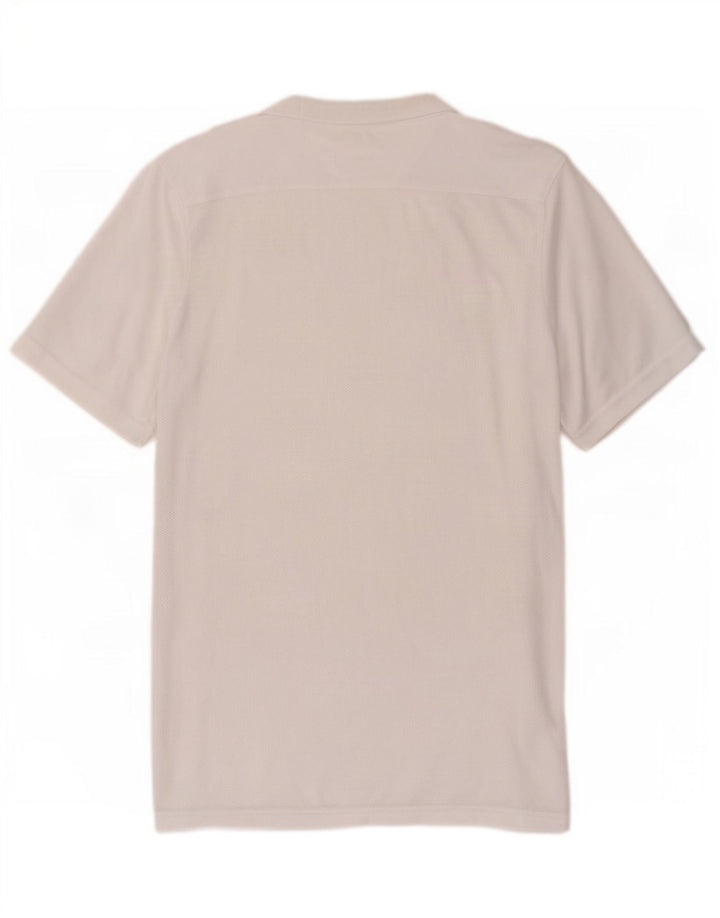 Camiseta masculina Nike Dri Fit Slim Top médio branco poliéster