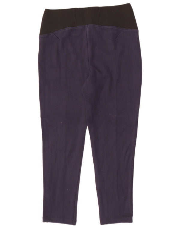 Calça feminina casual MARKS & SPENCER UK 10 pequena W28 L24 azul marinho