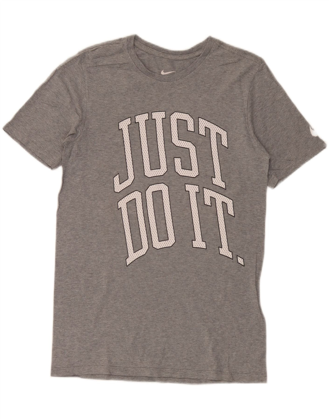 Camiseta Nike masculina Athletic Cut Graphic Camiseta pequena cinza manchada