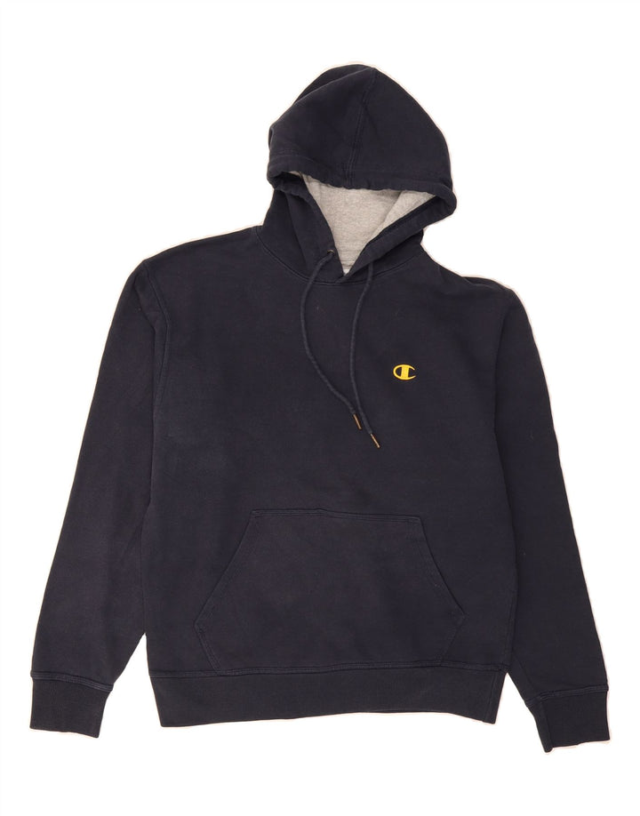 CHAMPION Mens Hoodie Jumper Medium Navy Blue Cotton Vintage Champion and Second-Hand Champion from Messina Hembry 