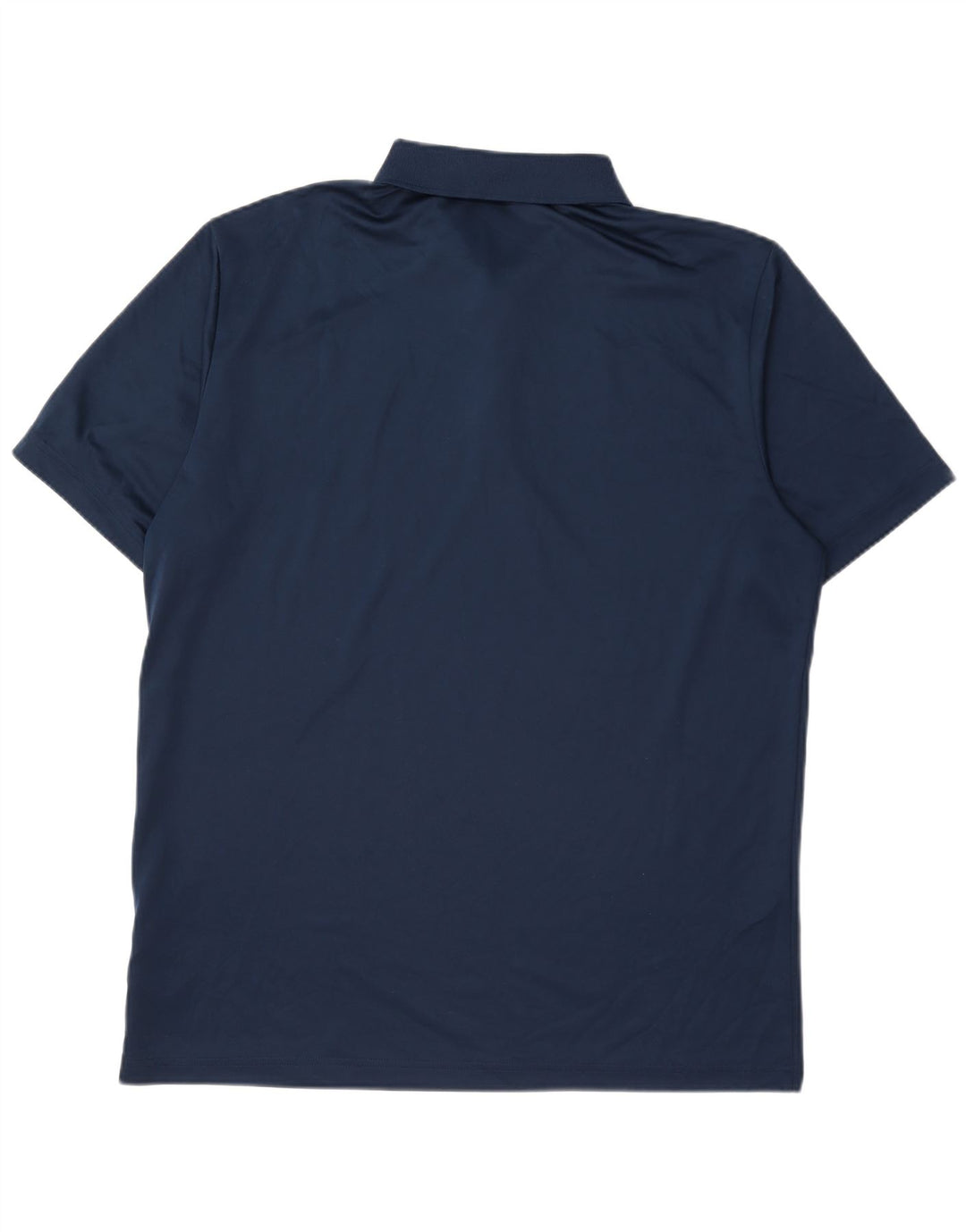 Camisa polo masculina Adidas grande poliéster azul marinho