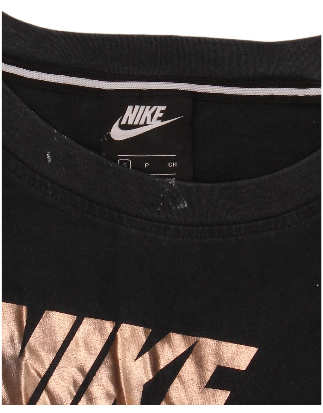 Camiseta feminina Nike Oversized Graphic UK 10 pequena preta