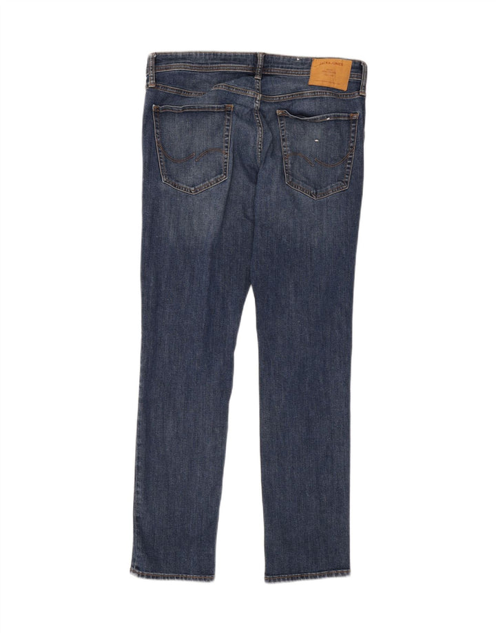 Jeans retos masculinos JACK & JONES W36 L32 algodão azul