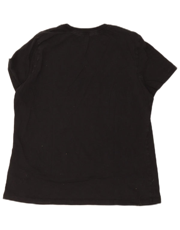 Camiseta gráfica feminina Nike UK 16 grande algodão preto