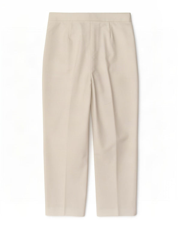 Calça feminina cortada Marks & Spencer Reino Unido 10 pequena W27 L24 branca