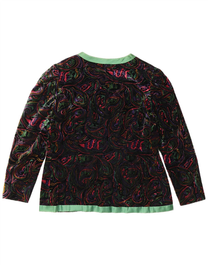 Conjunto de saia feminina VINTAGE com 1 botão e 2 peças Reino Unido 12 médio W32 multicolorido