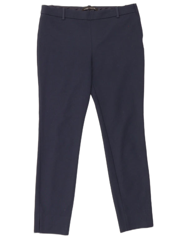 Zara Calça Chino Feminina Skinny Grande W30 L27 Algodão Azul Marinho