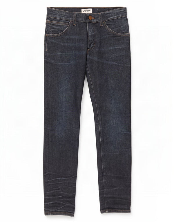 Wrangler Masculino Bryson Skinny Jeans W30 L32 Azul Marinho Algodão