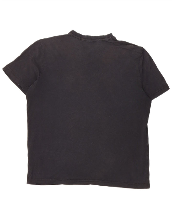 Camiseta masculina HUGO BOSS Top médio algodão azul marinho