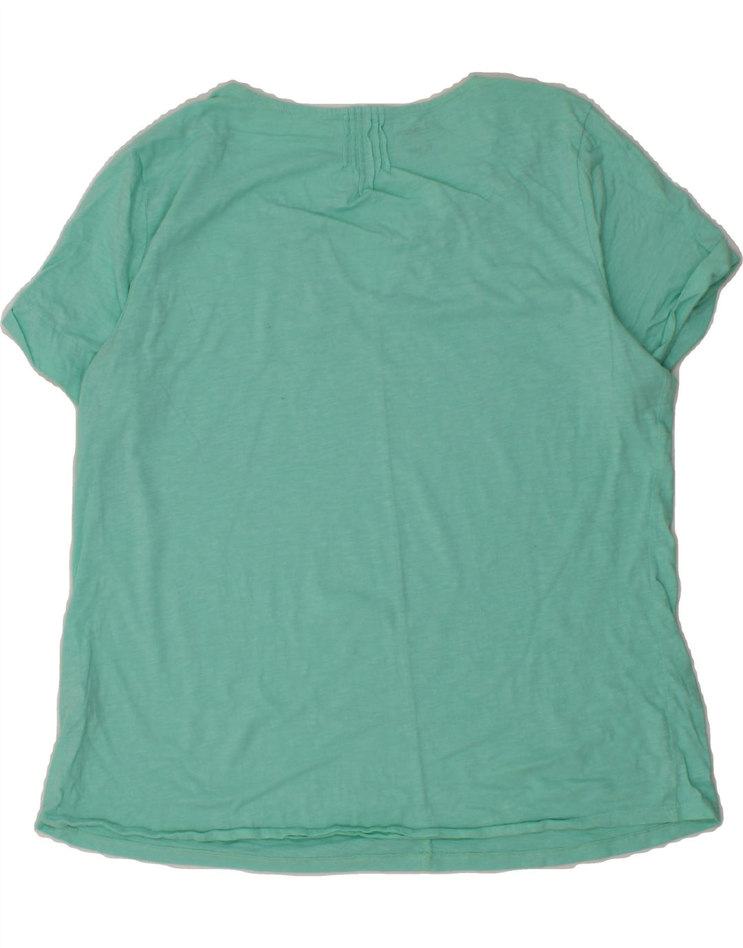 L.L.BEAN Womens T-Shirt Top UK 18 XL Turquoise Cotton Vintage L.L.Bean and Second-Hand L.L.Bean from Messina Hembry 