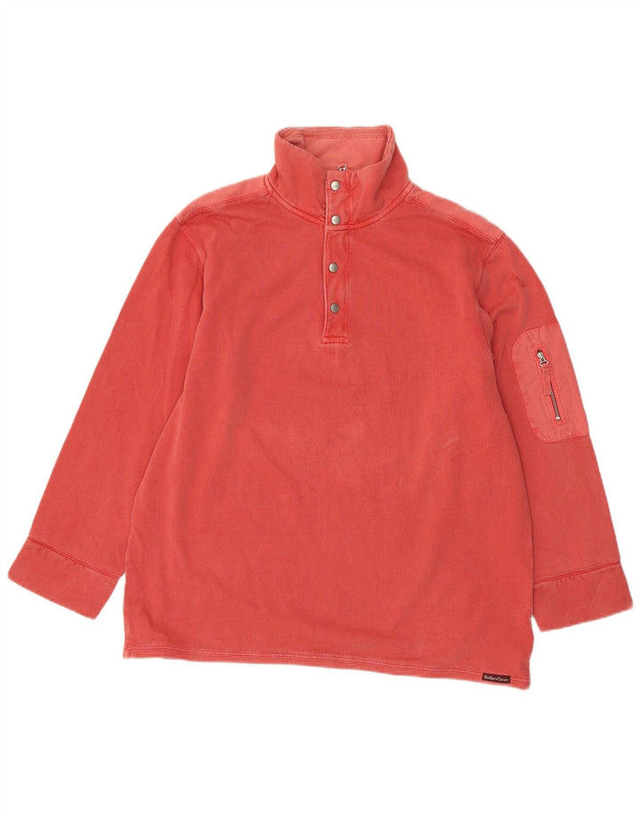 Moletom masculino Marlboro Classics com zíper e gola 2XL de algodão vermelho