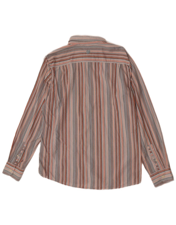 Camisa masculina Fat Face grande algodão listrado multicolorido