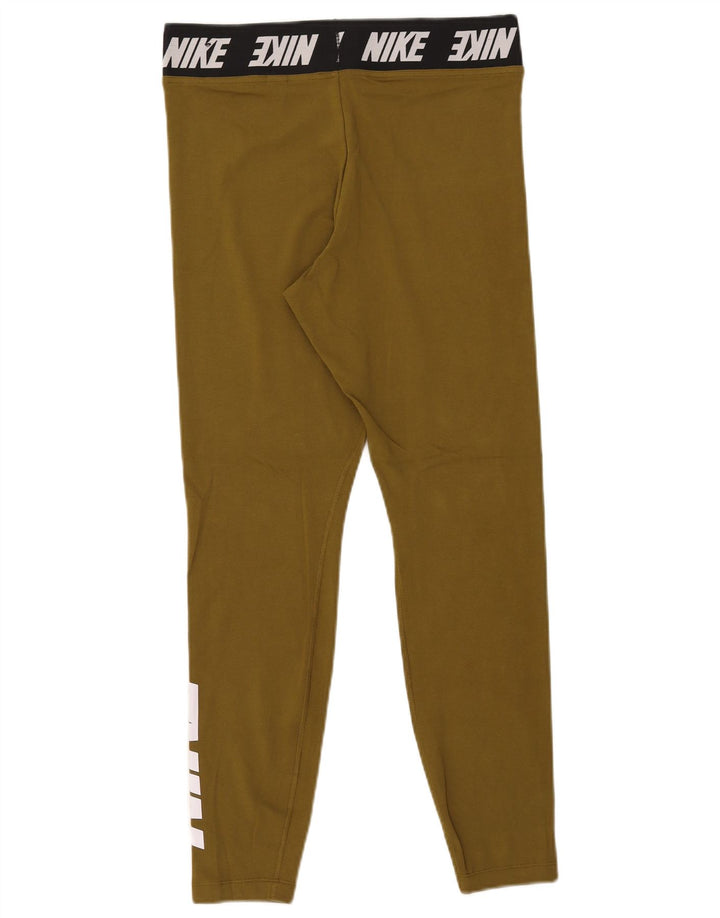 Leggings Nike Femininas Graphic UK 14 Grande Algodão Cáqui