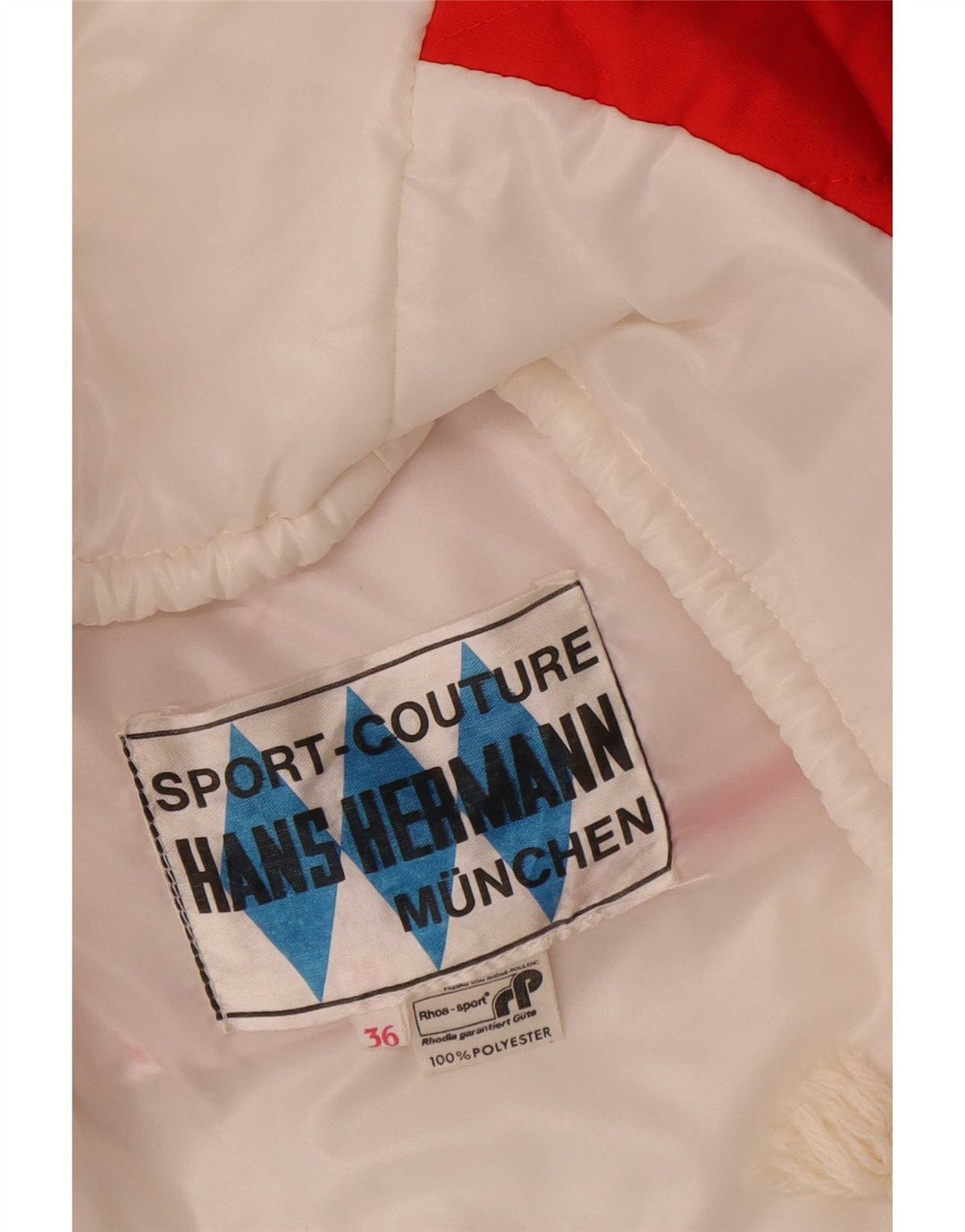 Colete acolchoado oversized vintage feminino EU 36 pequeno bloco branco