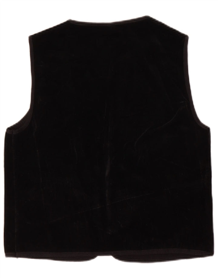 Colete feminino LIOLA OPEN IT 42 médio preto Paisley Cupro