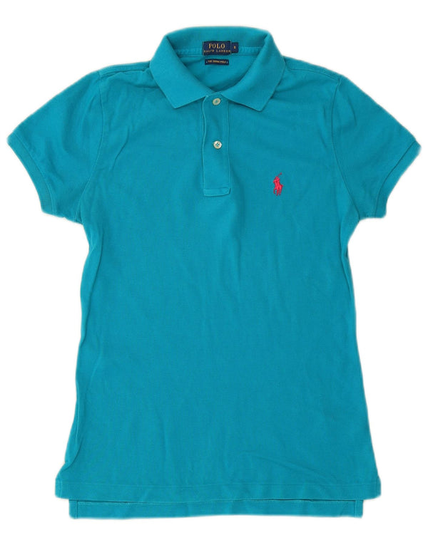 POLO RALPH LAUREN Masculino The Skinny Polo Skinny Polo Pequeno Algodão Azul