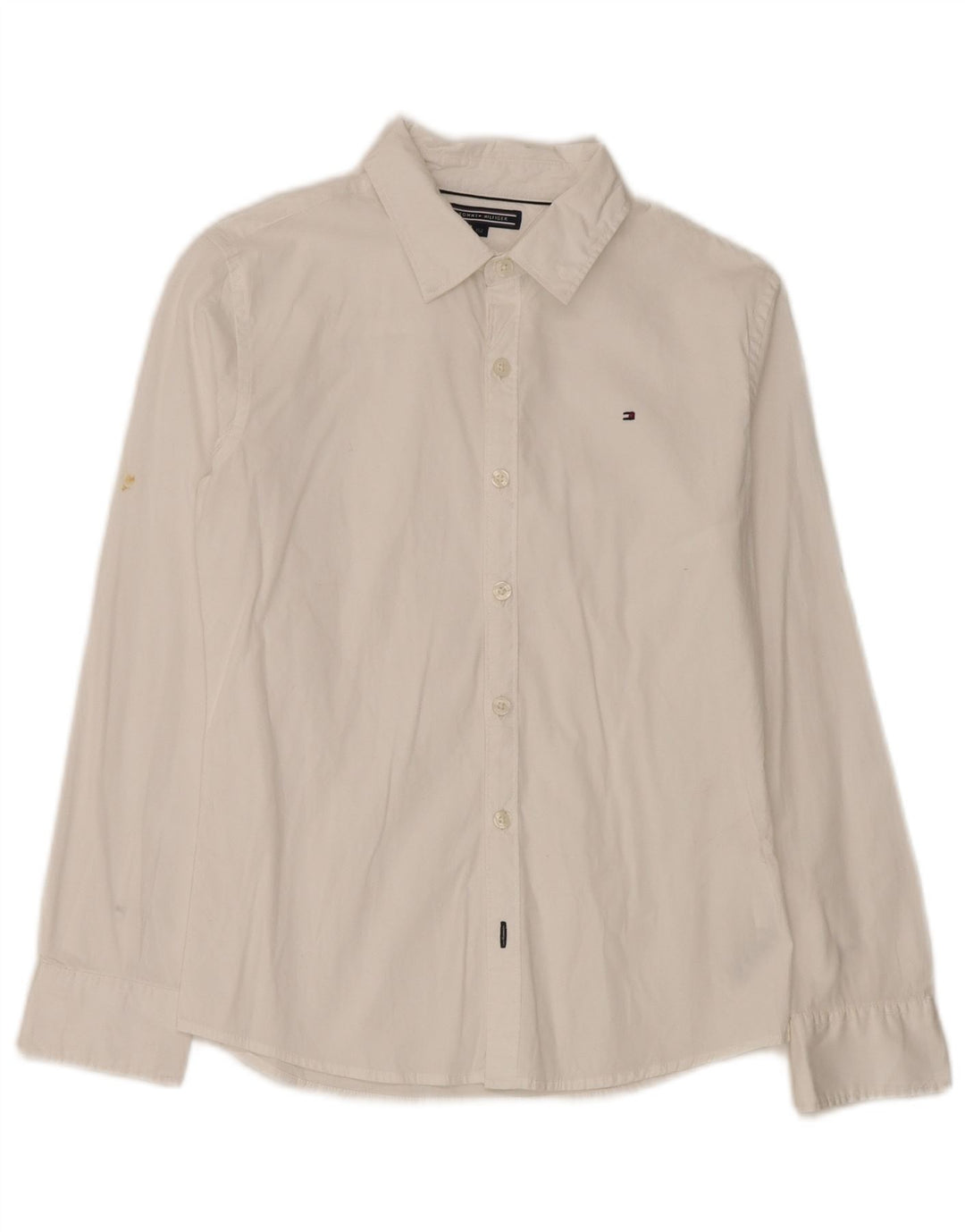 Camisa masculina Tommy Hilfiger 11-12 anos algodão branco