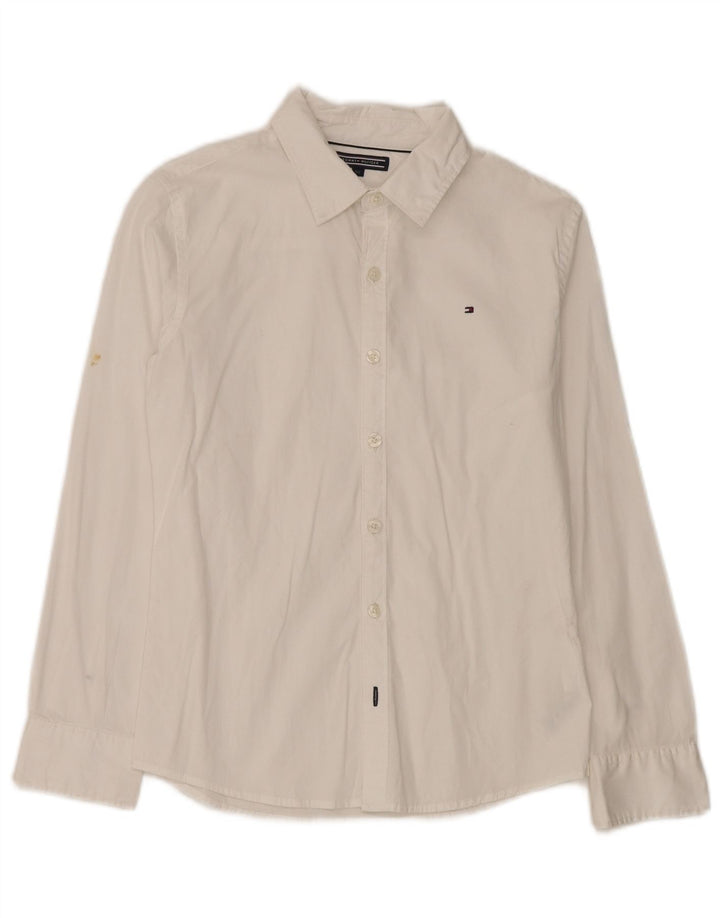 Camisa masculina Tommy Hilfiger 11-12 anos algodão branco