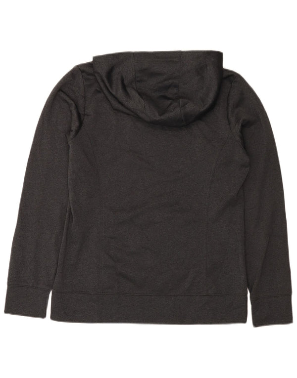 Jumper com capuz gráfico feminino The North Face UK 12 poliéster cinza médio