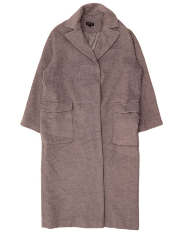 Sobretudo oversized feminino Topshop UK 12 poliéster cinza médio