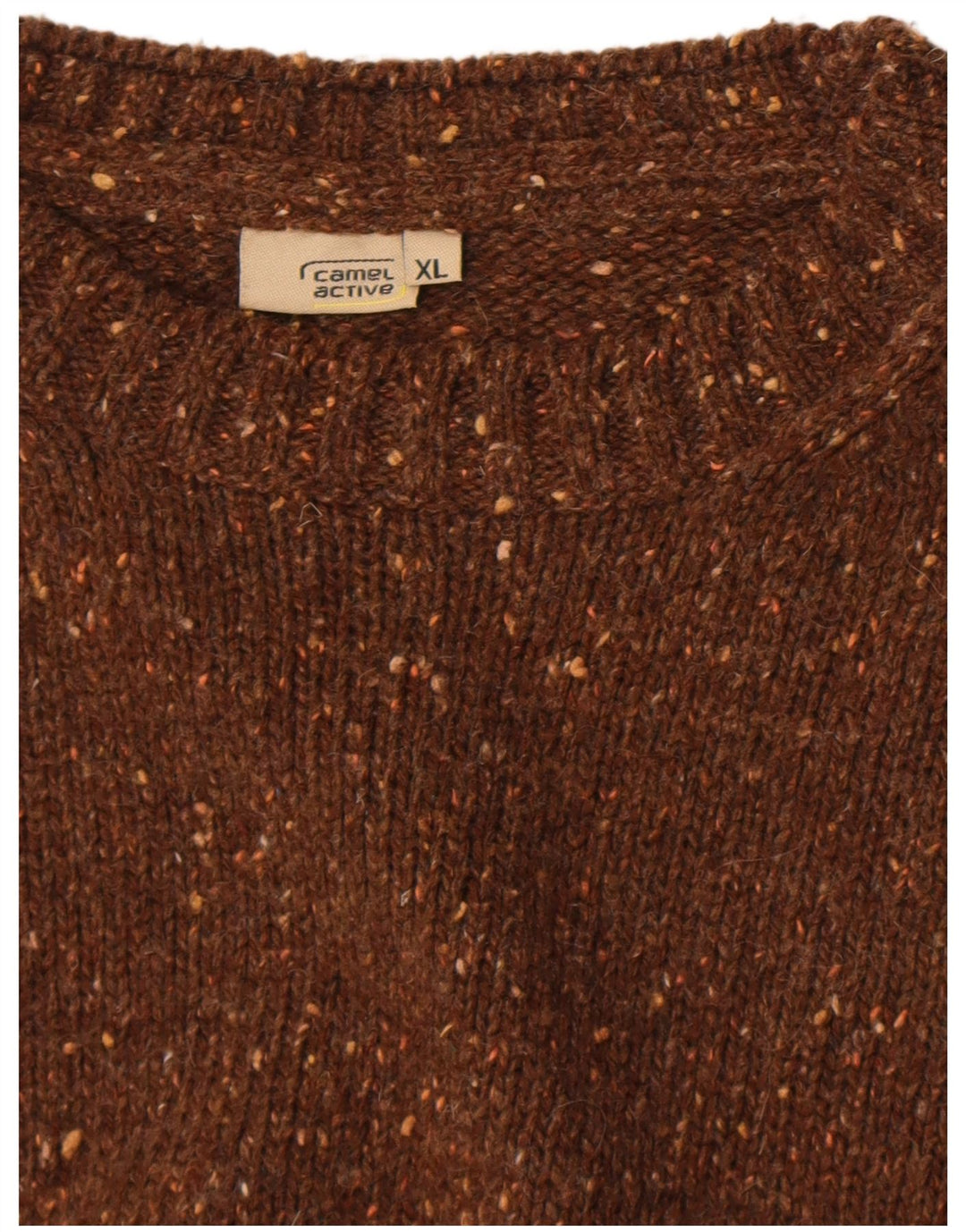Suéter masculino Camel Active com gola redonda XL marrom manchado
