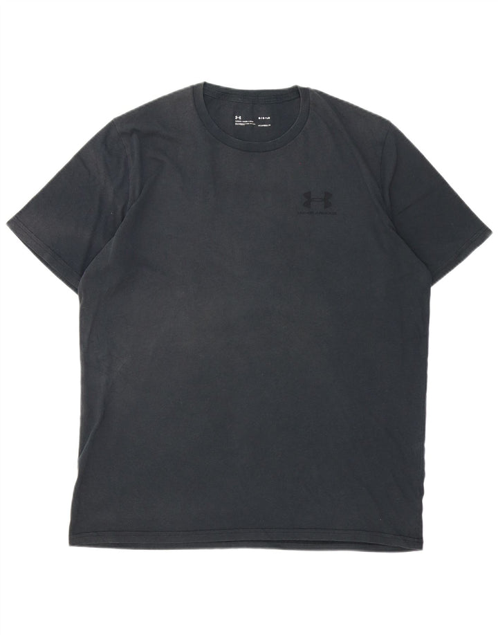 Camiseta masculina Under ARMOUR Heat Gear grande cinza