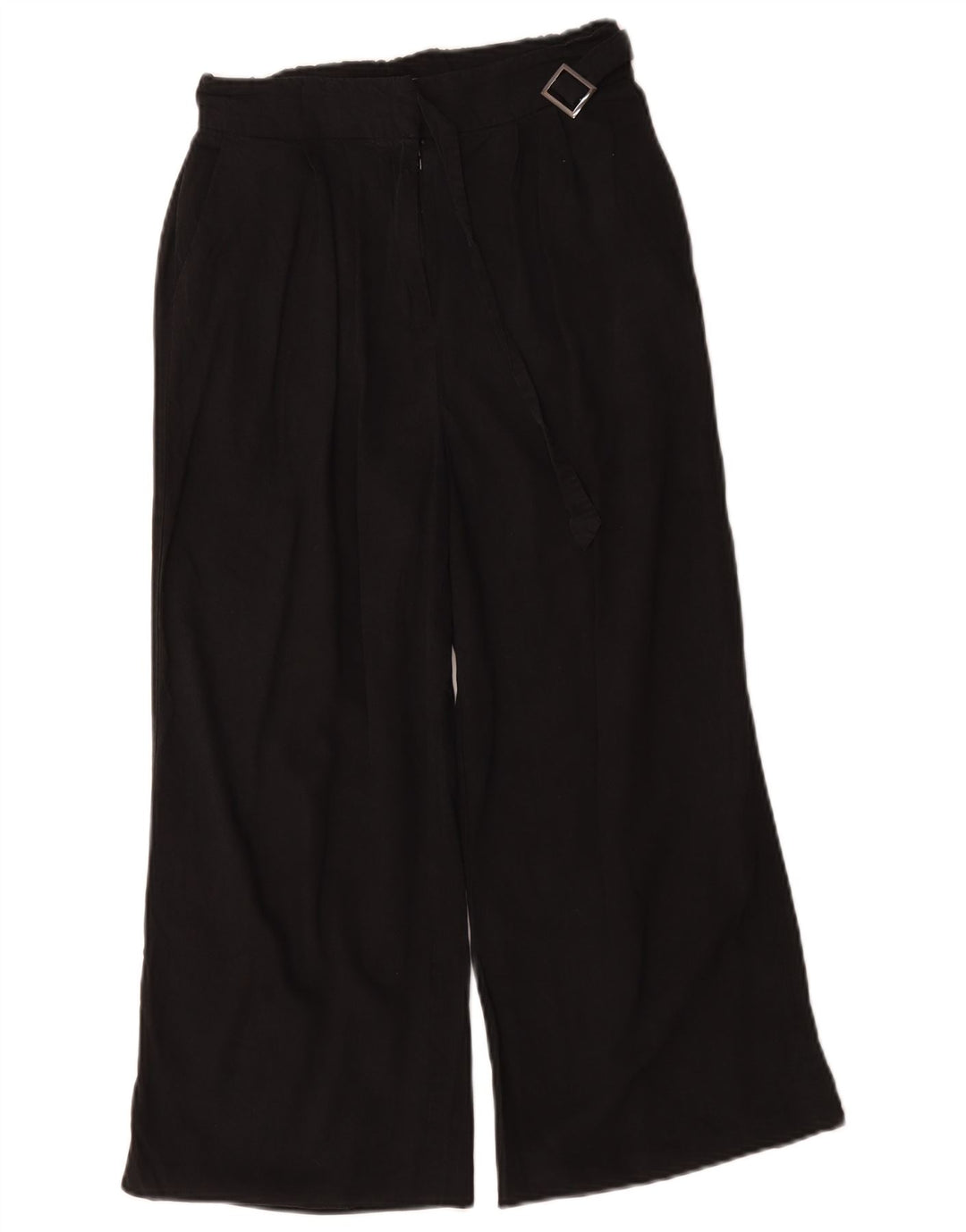 Calça feminina Oasis com perna larga W26 L21 preta