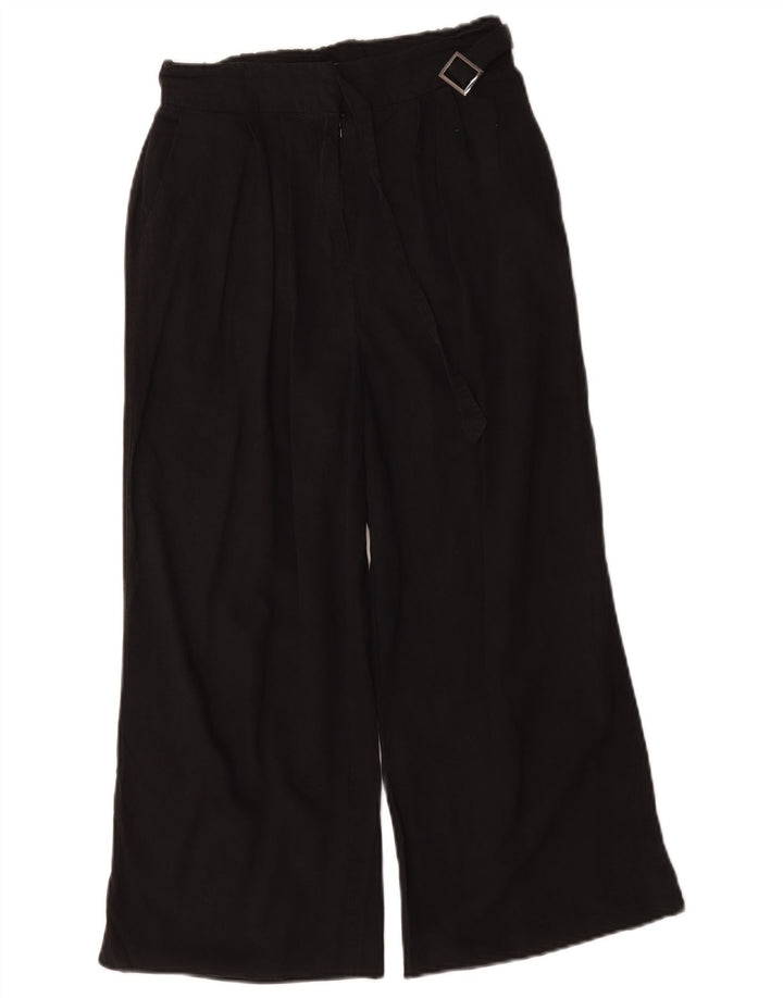 Calça feminina Oasis com perna larga W26 L21 preta