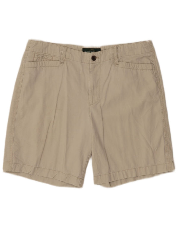 Ralph Lauren Shorts feminino casual US 12 grande W34 algodão bege