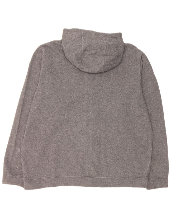 Suéter Nike masculino com capuz e zíper 2XL algodão cinza