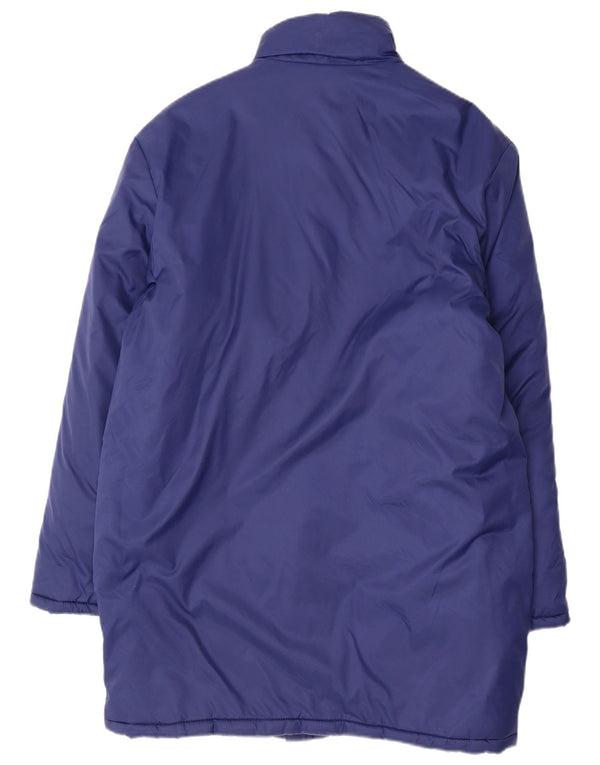 Casaco acolchoado masculino Adidas UI 34/36 pequeno azul nylon