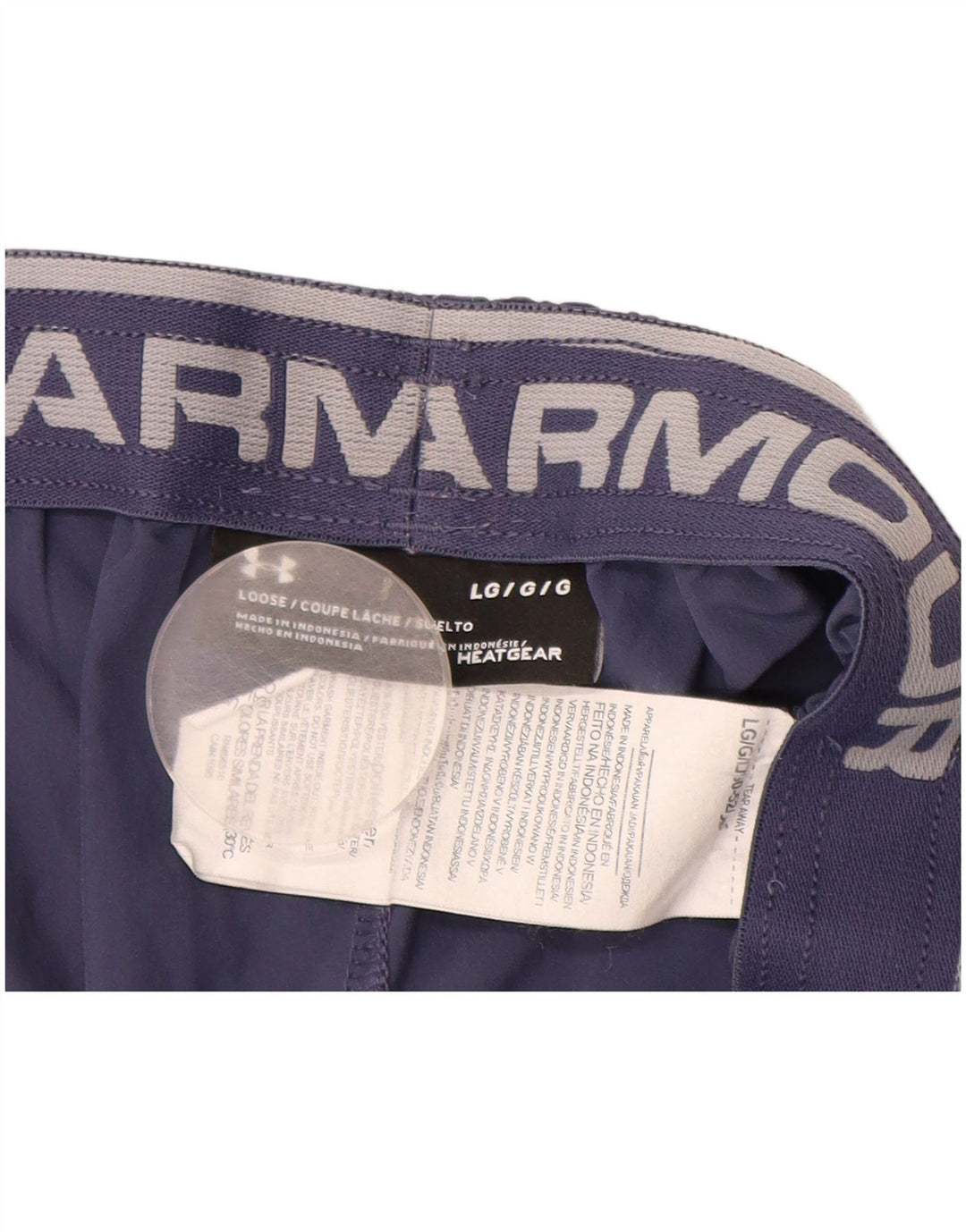 UNDER ARMOUR Mens Heat Gear Sport Shorts Grande Poliéster Azul