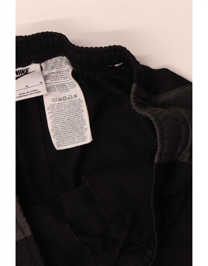 Calça de treino masculina Nike Joggers médio preto colorblock poliéster