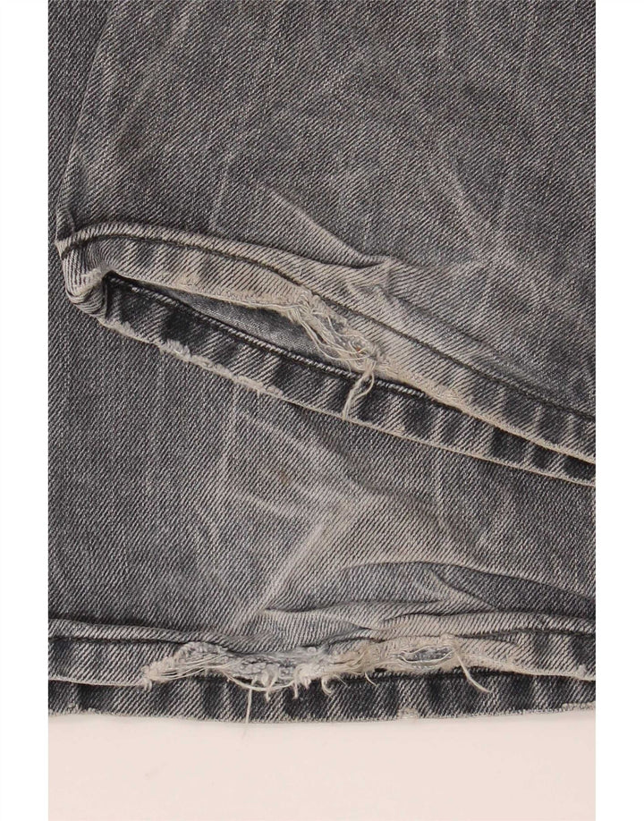 Diesel Mens Distressed Cargo Straight Jeans W32 L34 Azul Algodão