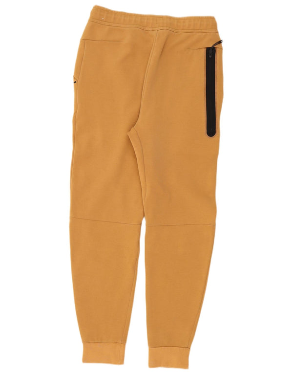 Calça de treino masculina Nike joggers pequeno algodão bege