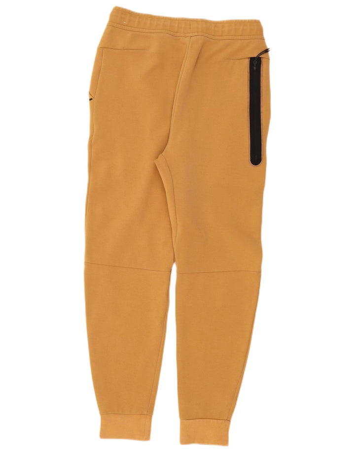 Calça de treino masculina Nike joggers pequeno algodão bege