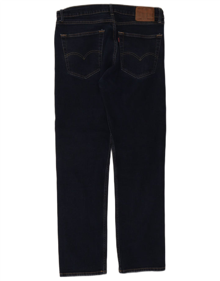 Levi's Masculino 505 Straight Jeans W36 L32 Azul Marinho Algodão