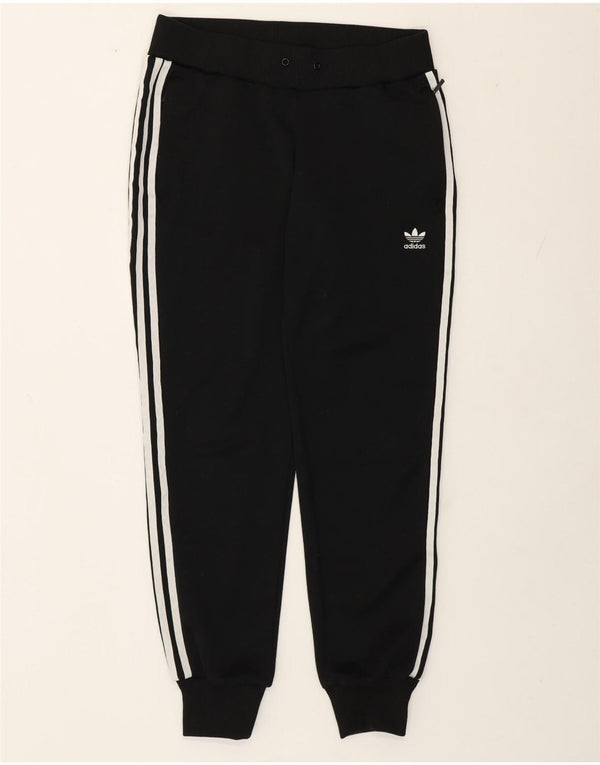 Calça de treino feminina Adidas Joggers UK 12 poliéster preto médio