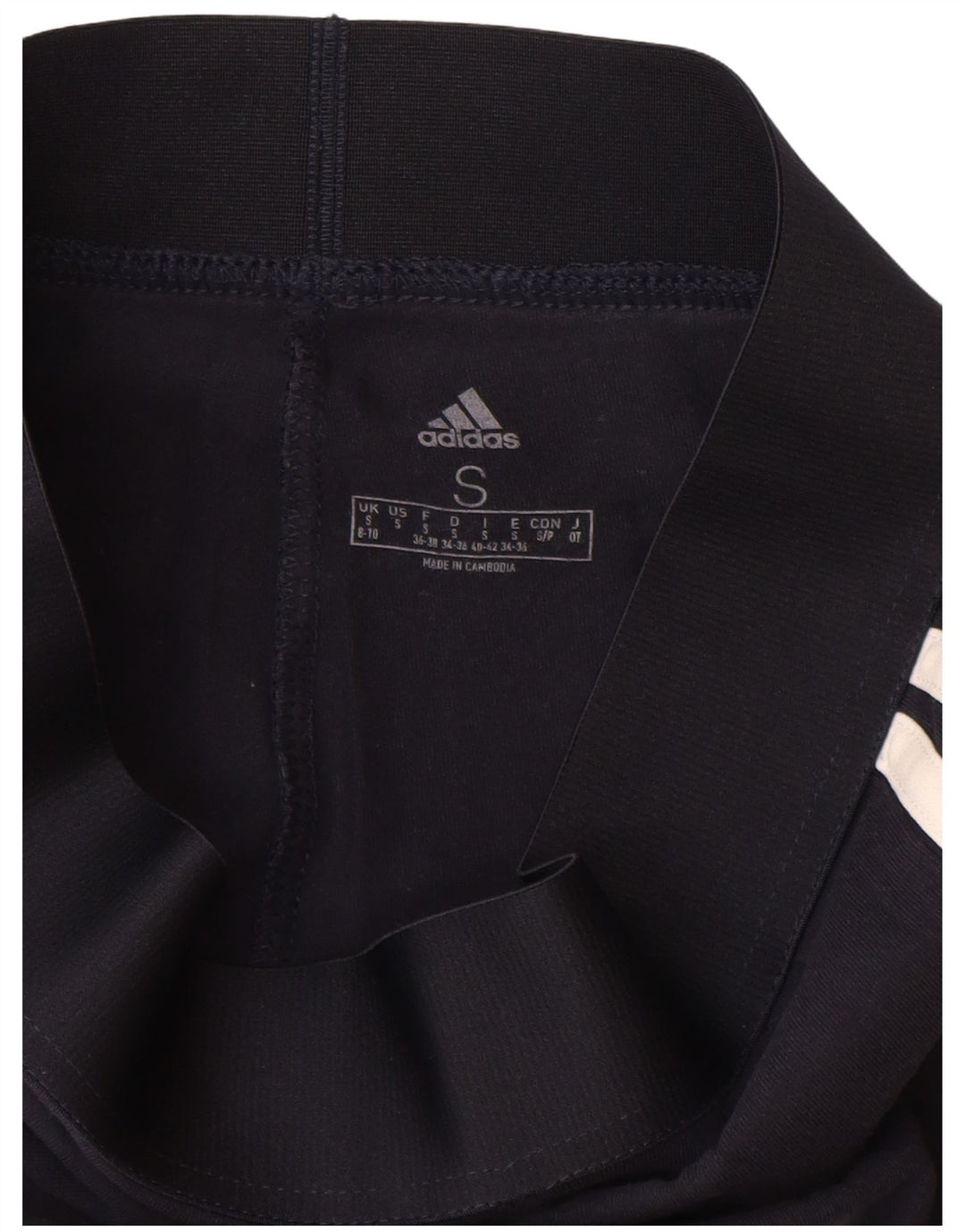 Leggings Adidas Femininas UK 8/10 Pequenas Azul Marinho Algodão