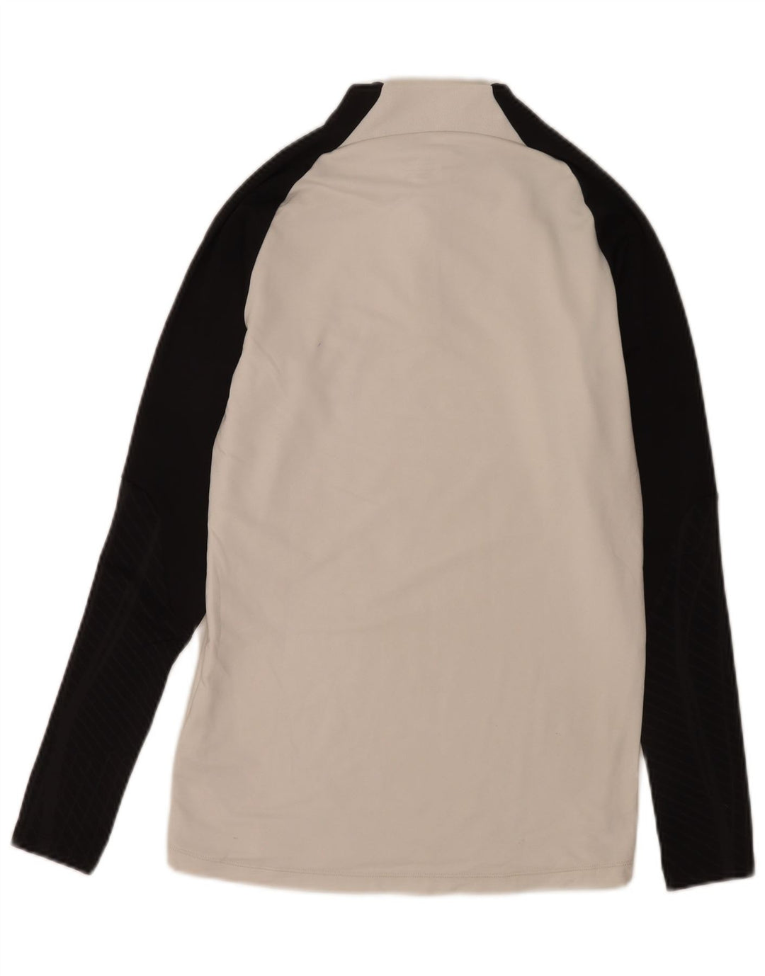Nike Mens Dri Fit Zip Neck Slim Pulôver Treino Top Pequeno Branco