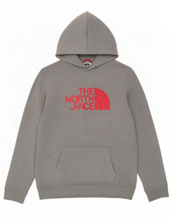 Jumper com capuz gráfico The North Face Boys 14-15 anos XL cinza manchado