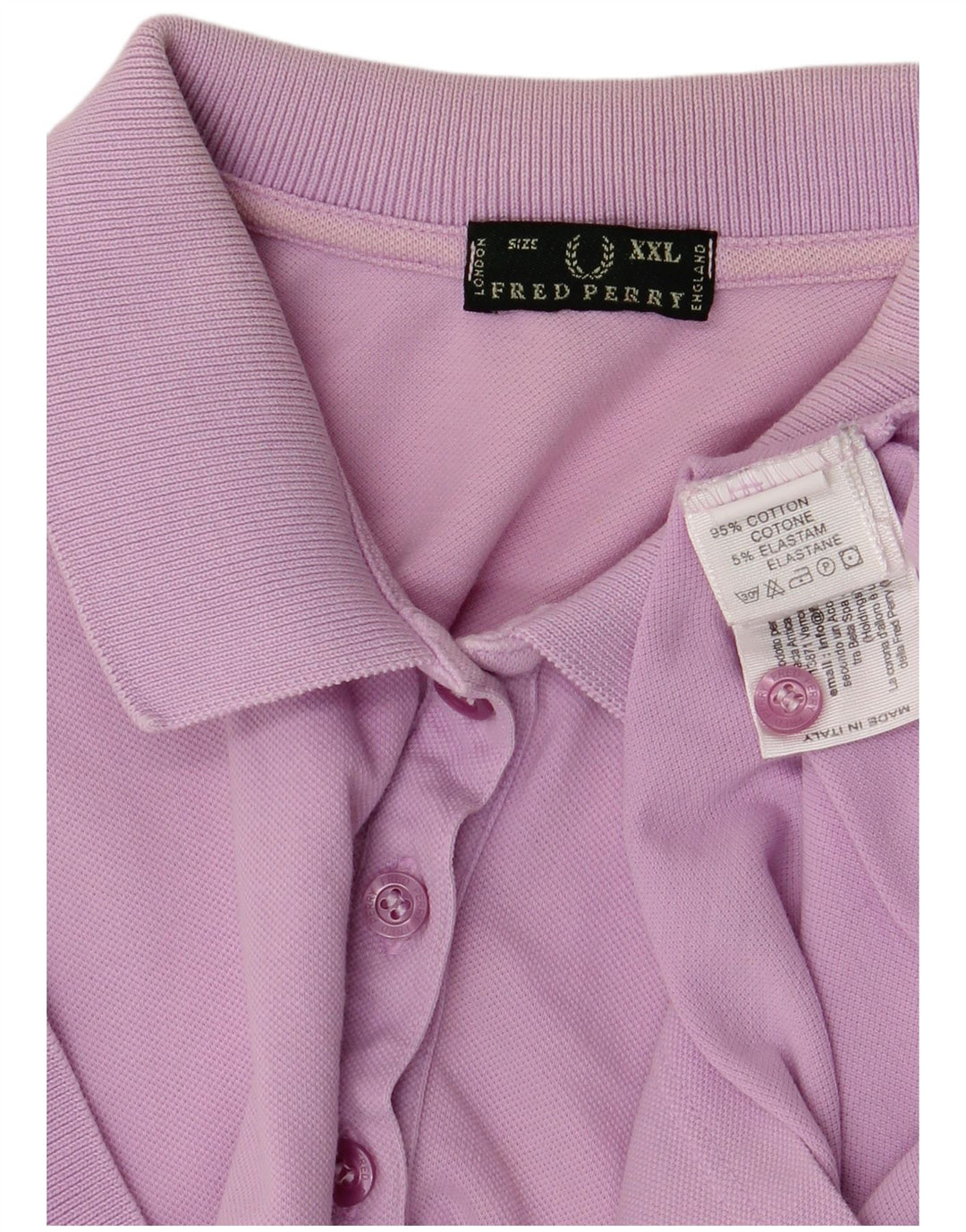 Camisa polo feminina Fred Perry UK 20 2XL algodão roxo