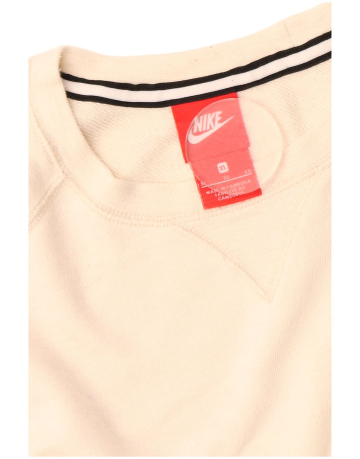 Nike Mens Moletom Jumper XL Off White Algodão