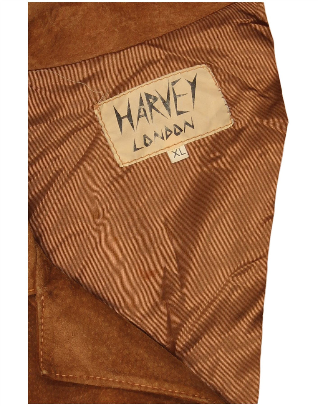 Jaqueta blazer masculina VINTAGE de camurça com 3 botões Reino Unido 42 XL marrom